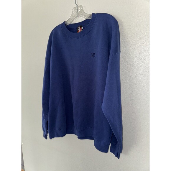 Vintage JC Penney USA Olympics Sweatshirt Mens 2XL XXL Navy Made in USA Sweater - Picture 3 of 11